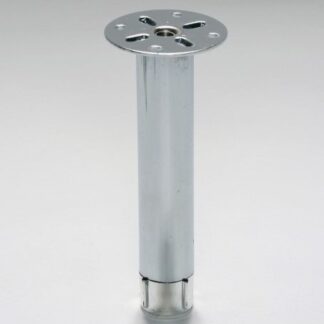 082050 Kalustejalka 100mm kromi, Ø 28mm