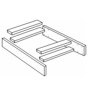 TSL3 Työpöytätason alle tuleva laatikko - valkoinen, 300 mm