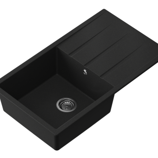 Rein komposiittiallas, laskutasolla, mattamusta,600